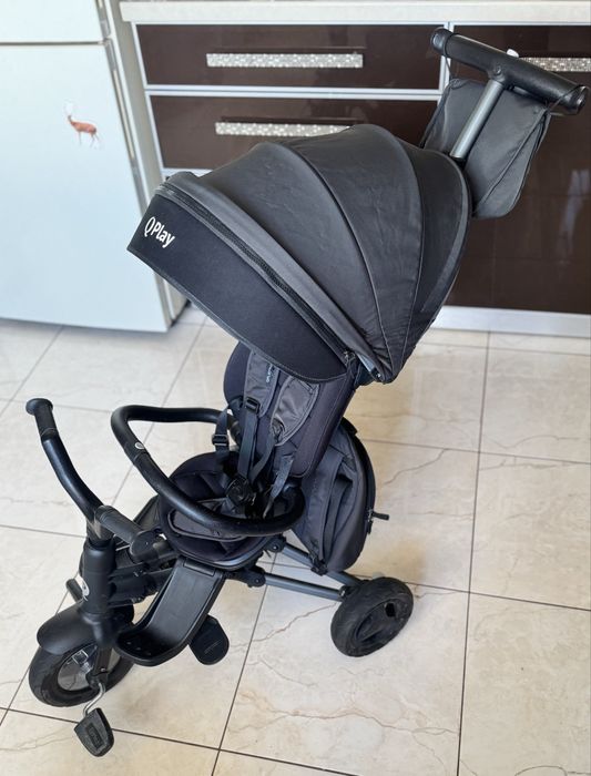 Велосипед складаний триколісний дитячий Qplay Nova+ Rubber Red