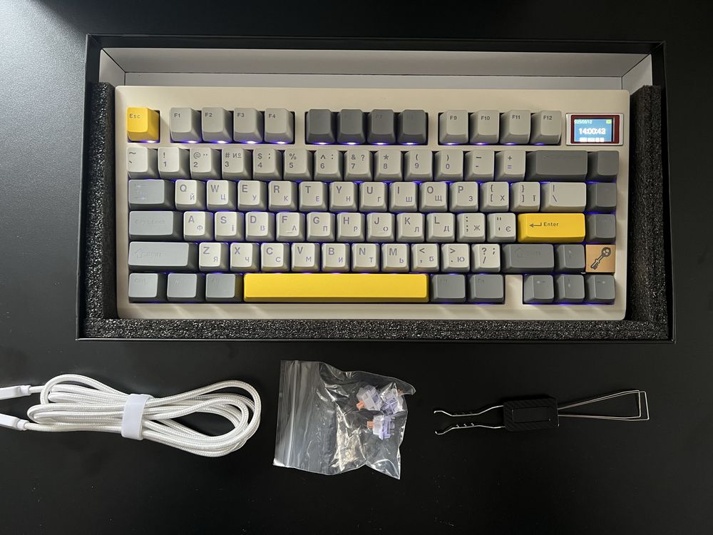 Клавиатура EPOMAKER TH80 Pro V2 White