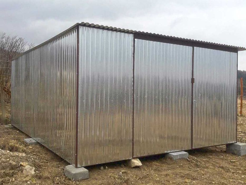 Garaż blaszany 4x6 ocynkowany I gatunek transport i montaż gratis