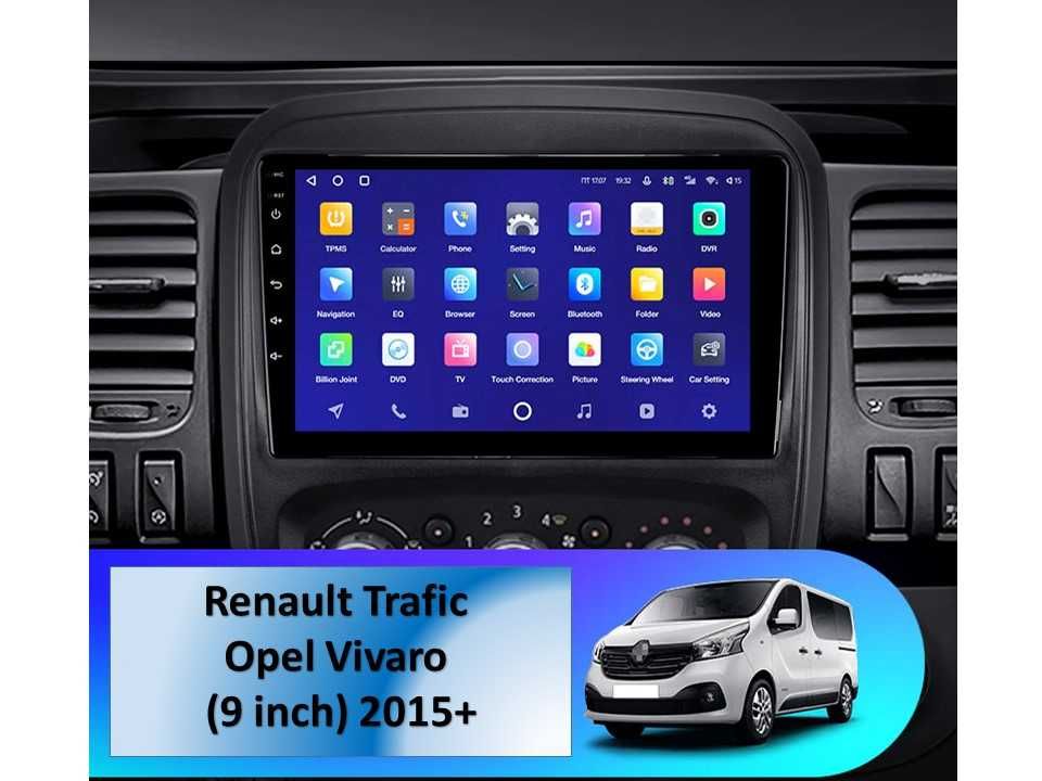 Radio samochodowe Android Renault TraficOpel Vivaro (9") 2015+