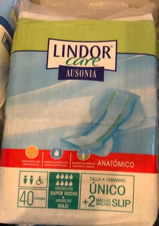 Embalagem Pensos Lindor Anatómico Maxi (8Gotas) 40Unid *NOVO*