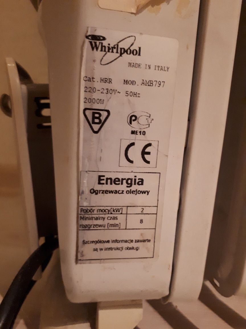 Обігоівач масляний whirlpool, scarlett, delonghi, Термія