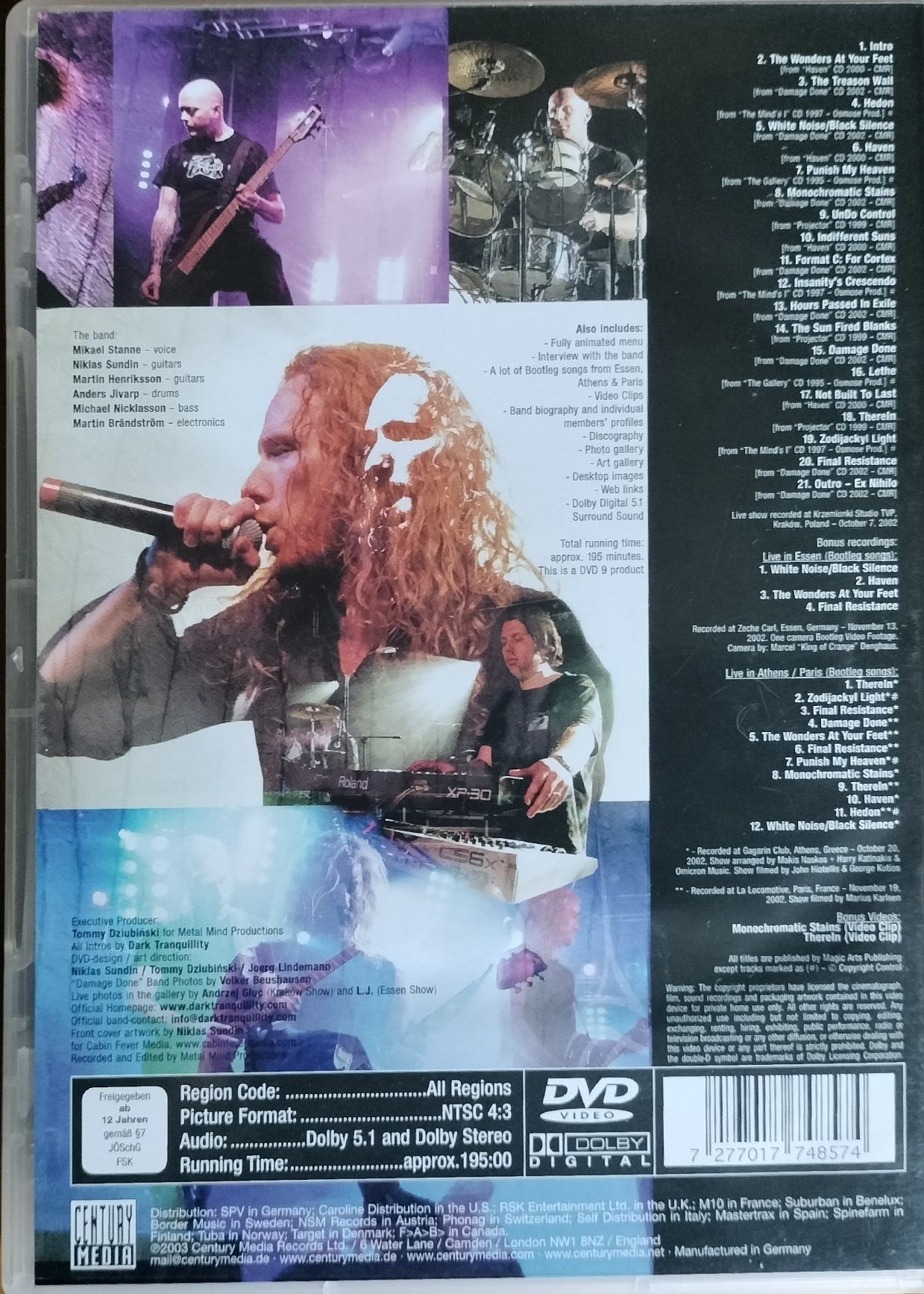 Dark Tranquillity - Live Damage DVD