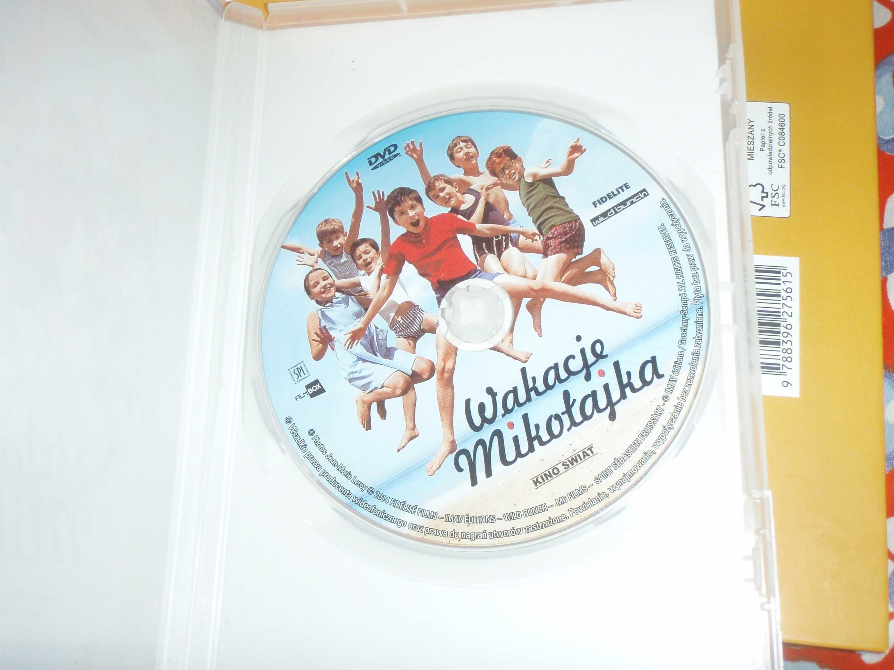 WAKACJE MIKOŁAJKA Wczasy nad morzem książka  + film na DVD