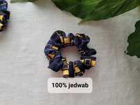 Jedwabna gumka do włosów scrunchie/owijka z krawata
