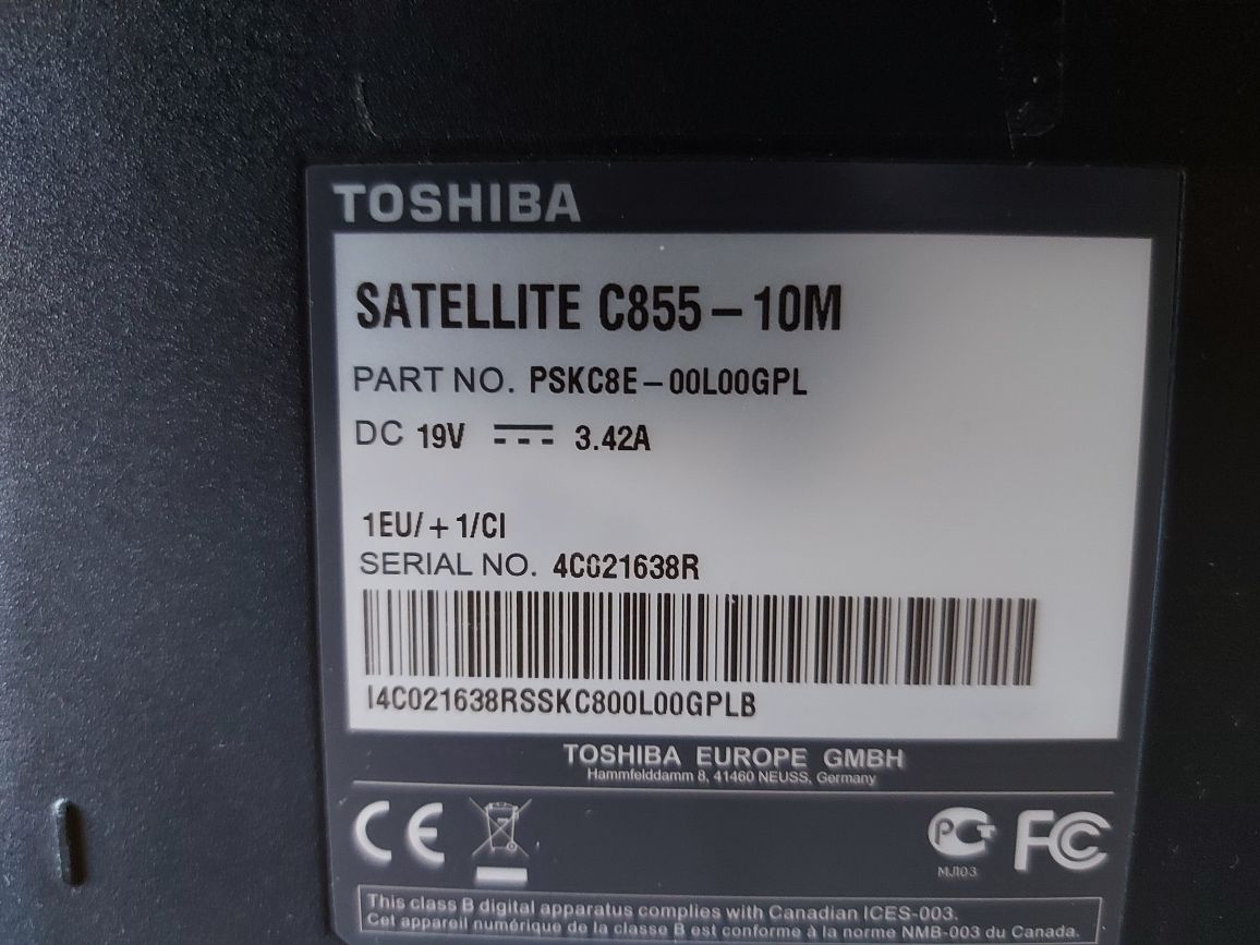 Toshiba Satelitę C855-10M