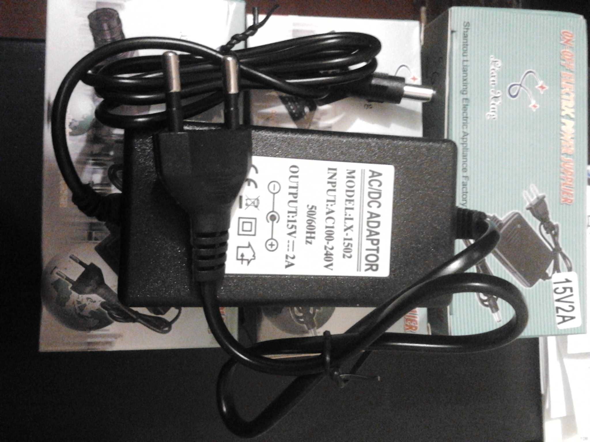 Блок живлення AC DC 12V 2A, 15V 2A (штекер 5.5X2.5mm)