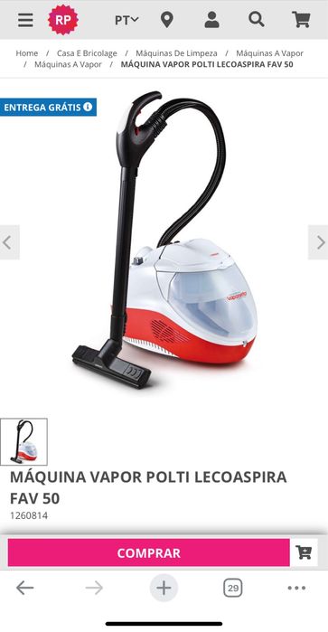 Aspirador Vaporetto Poli