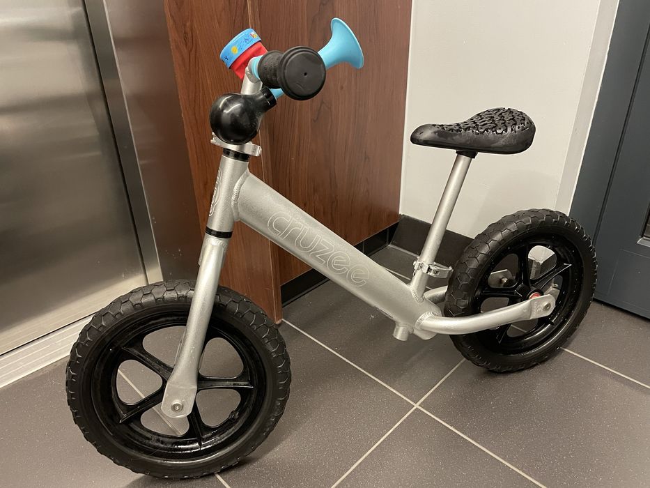 Rowerek biegowy CRUZEE 12" Srebrny