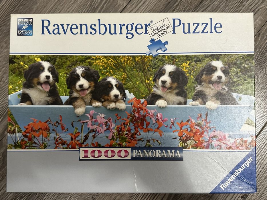 Puzzle ukladanka pieski ravensburger hasburg 1000 kawalkow czesci