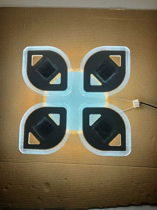 Люстра світлодіодна акрилова V K29028-4+1 з пультом