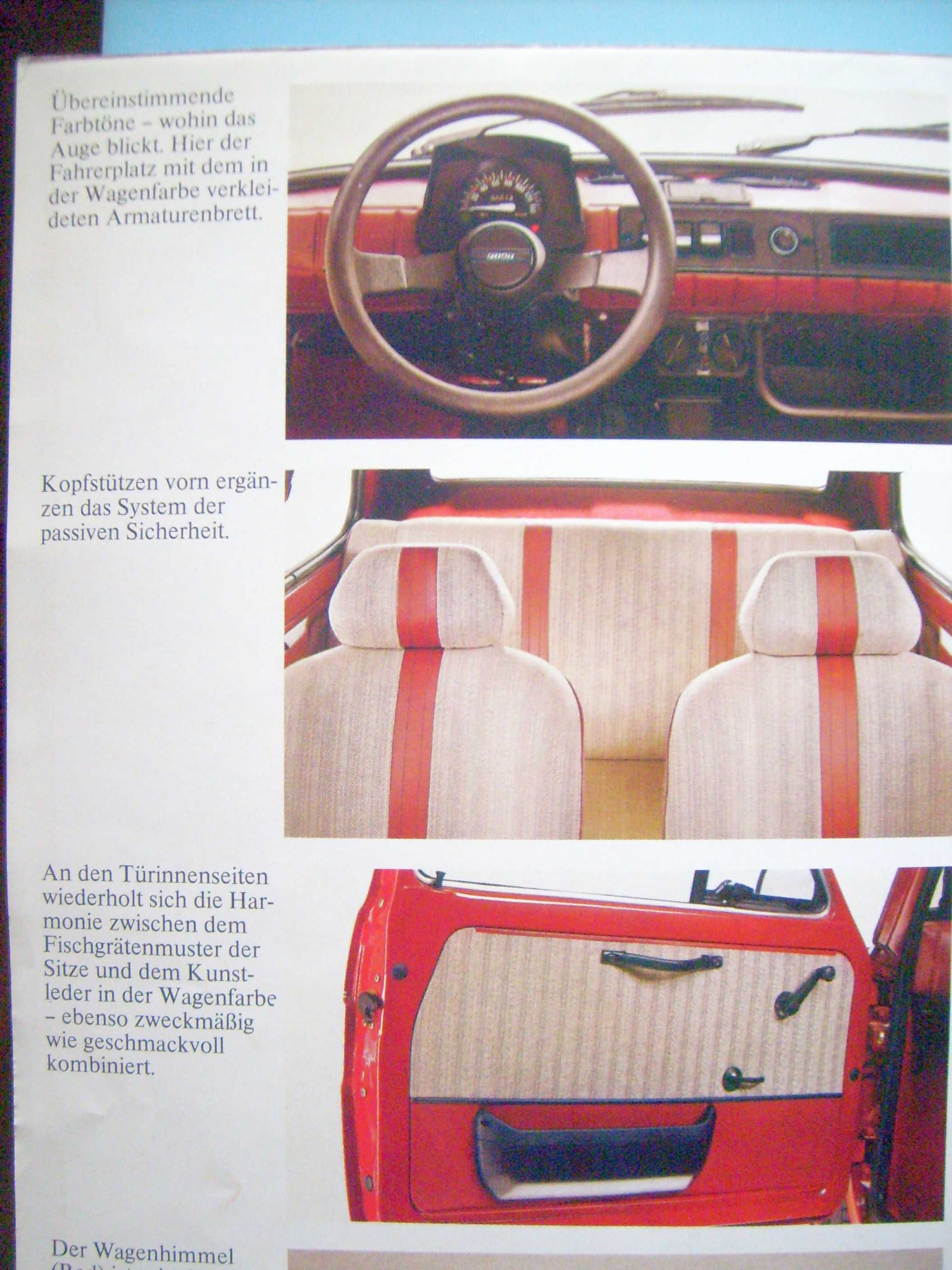 FIAT 126 Red & Brown 1980 / prospekt 16 str. rozkładany do formatu A1