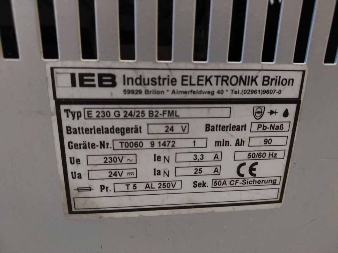 Prostownik ładowarka wózek elektryczny paleciak 24/12 24/25 24/60A