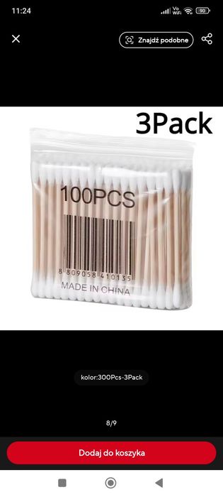 300 PCK patyczki do uszu nowe