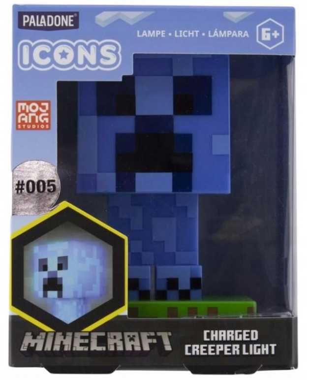 Mini lampka Minecraft Creeper lampka nocna Icon 3D