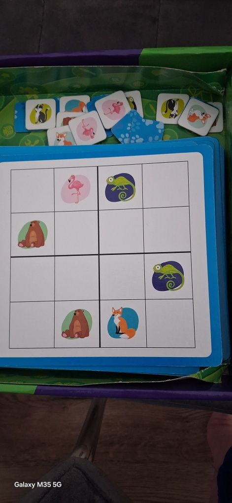 Gra sudoku2 x2 zwierzęta