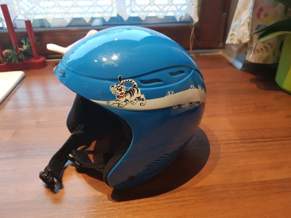 Kask narciarski TECHNO PRO Skitty dziecięcy juniorski rozm M 54-55 cm