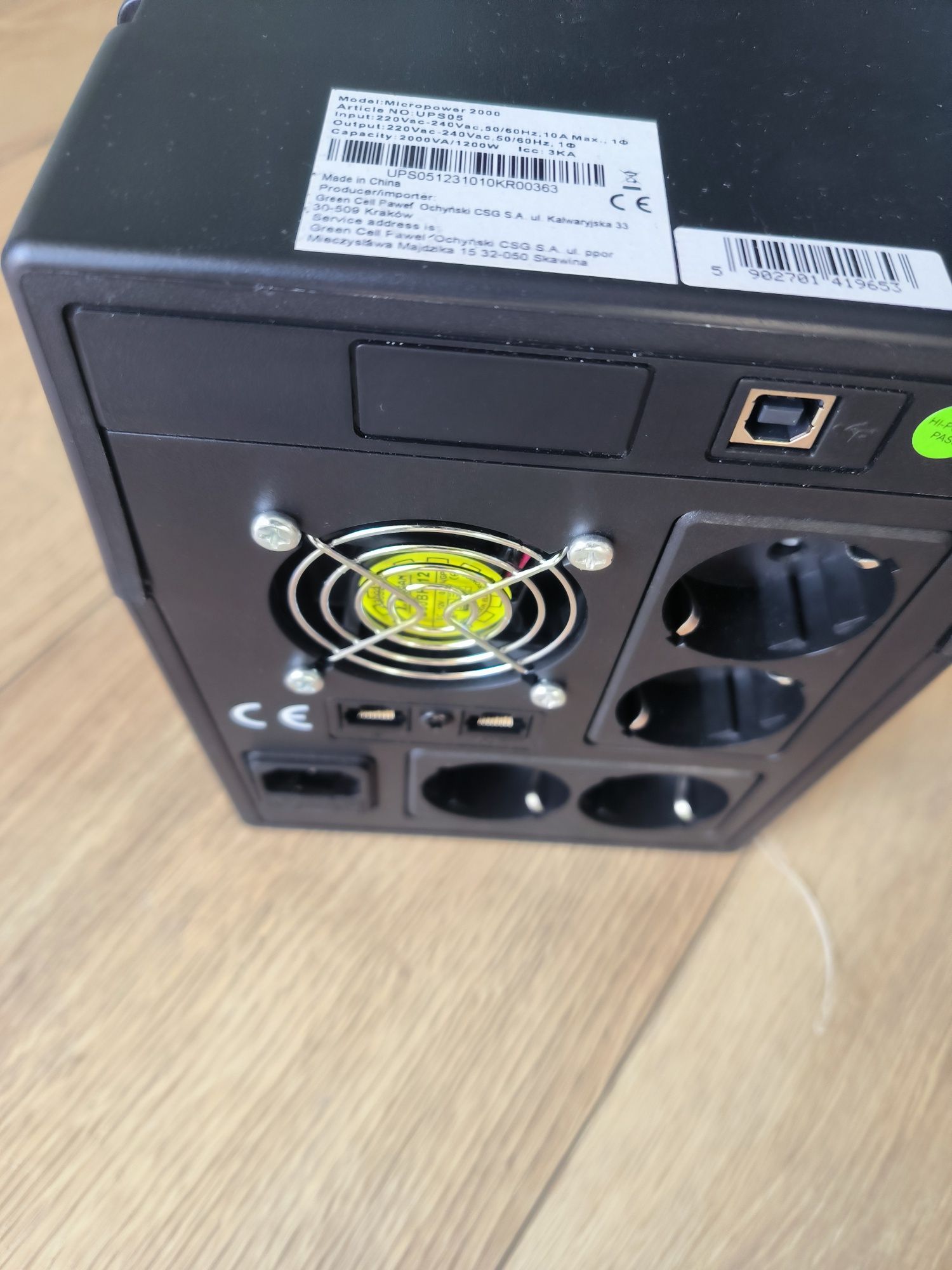 UPS komputerowy Green Cell 1200 W
