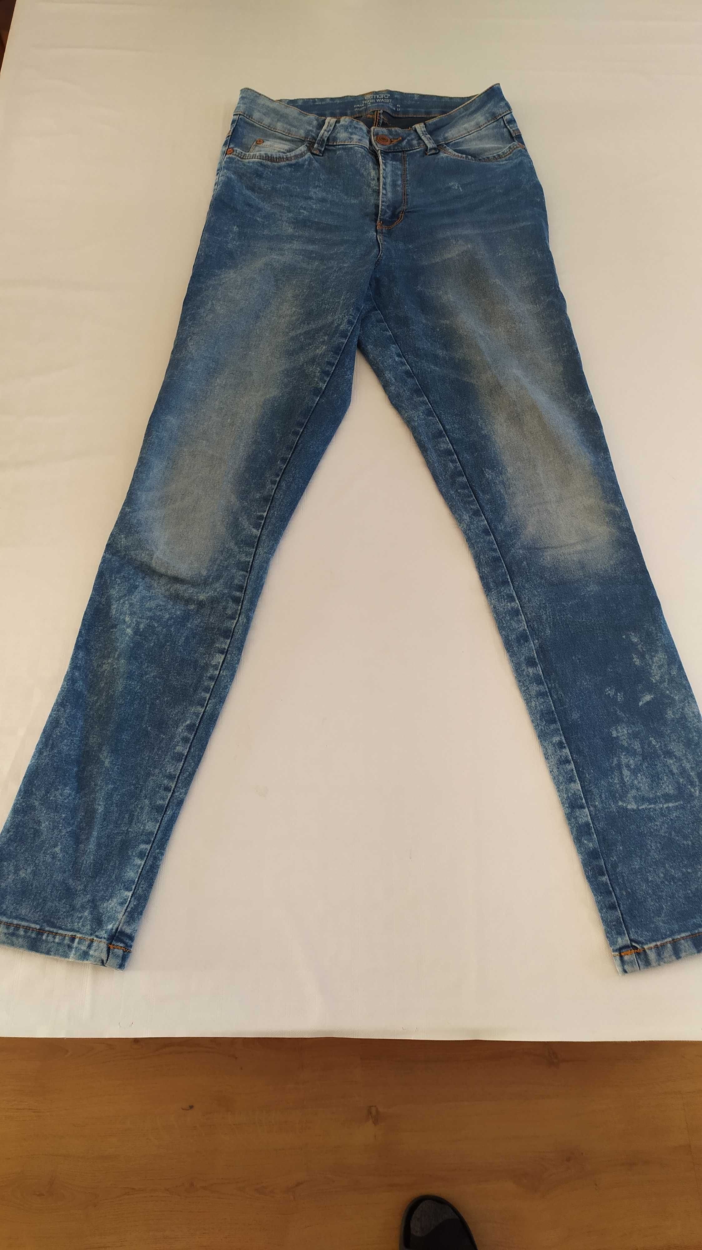 Spodnie jeans marmurki r 38/40