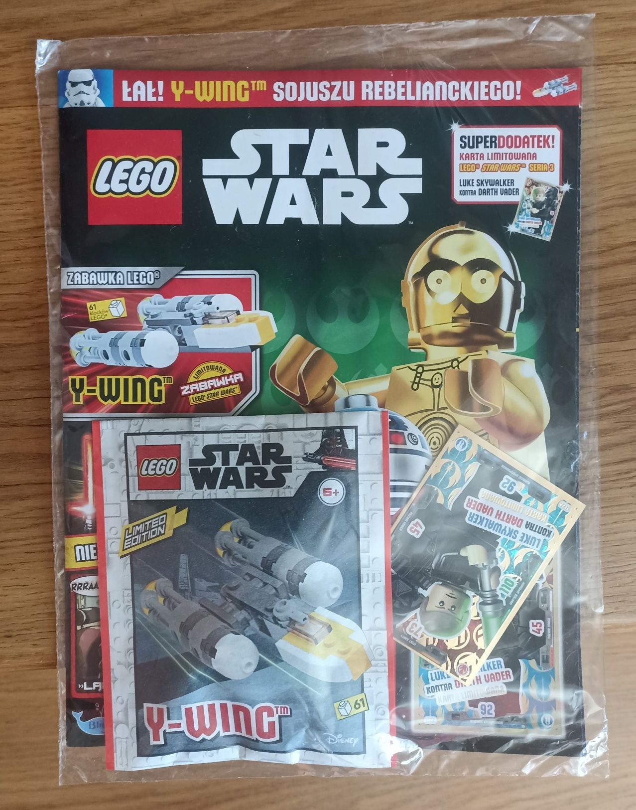 Gazeta, gazetka LEGO Star Wars, klocki statek Y-WING