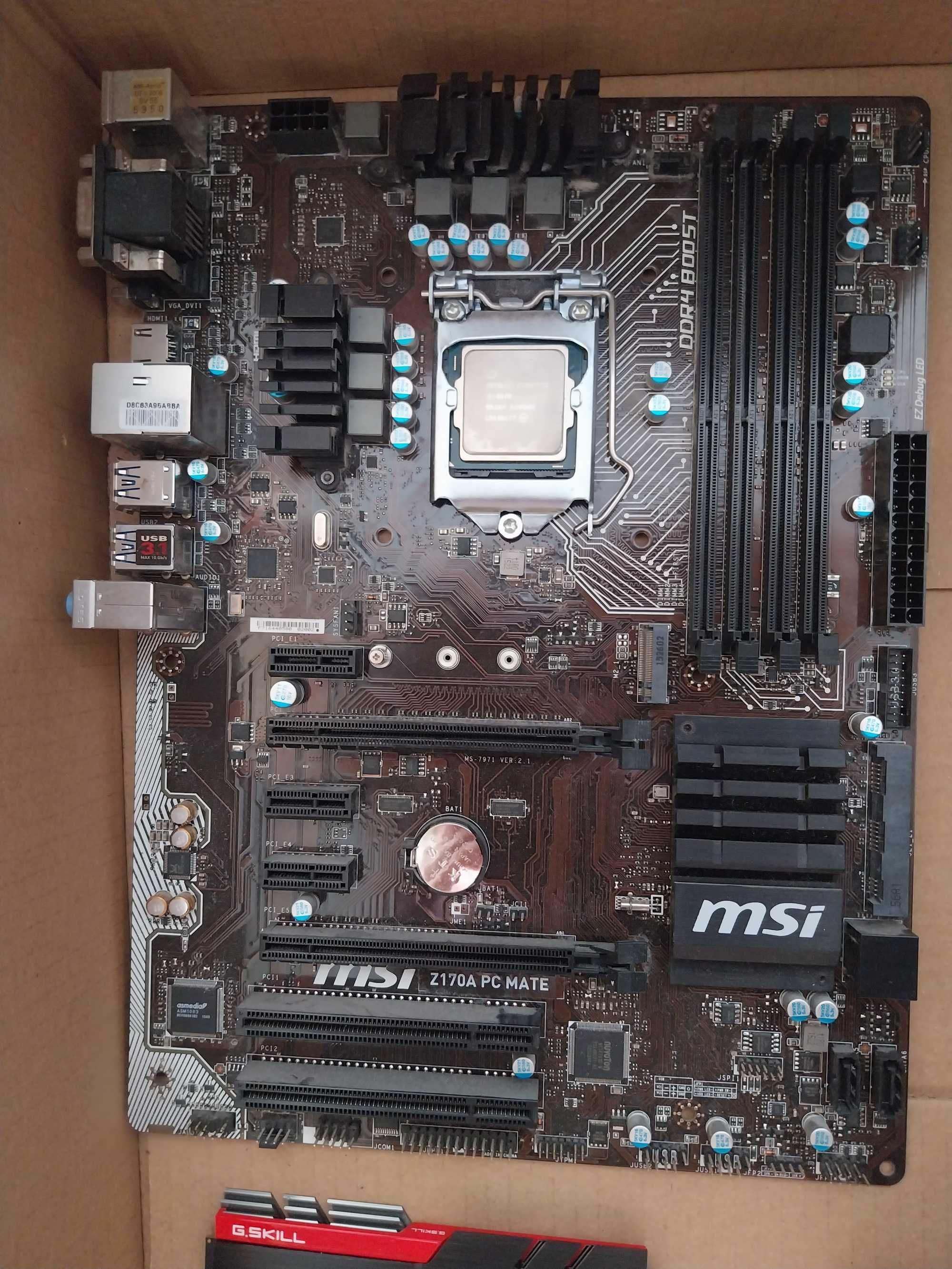 i5 6500, motherboard, placa de rede e 16GB de Ram