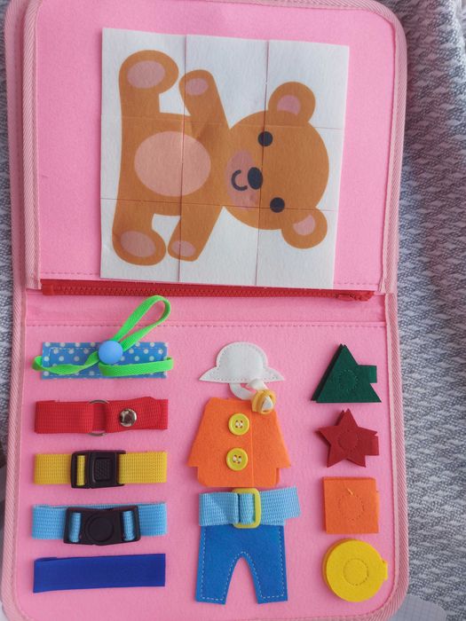 Іграшка фетрова книга, бізіборд