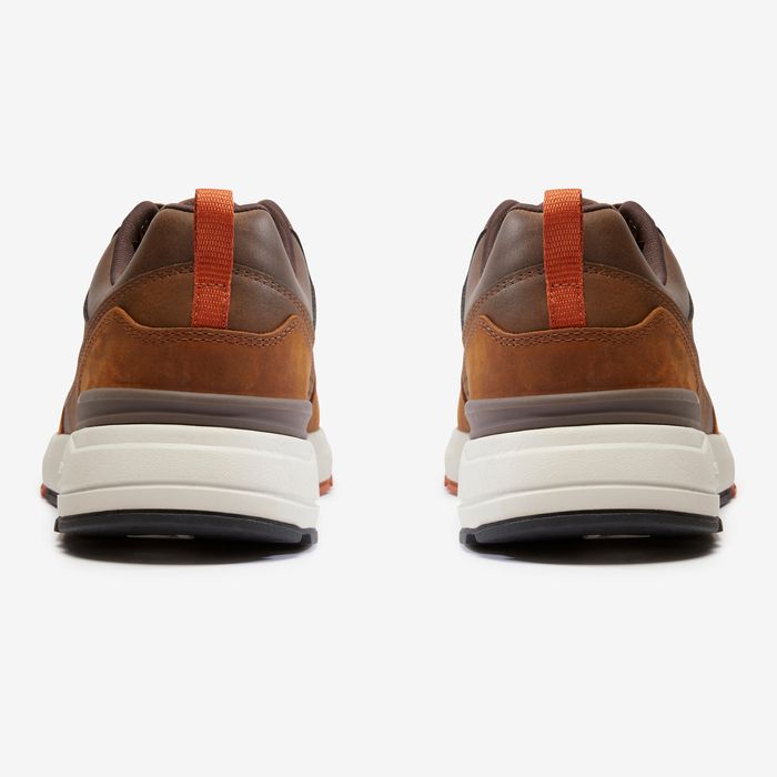 Calçado de Caminhada em Couro Homem Rozier Castanho