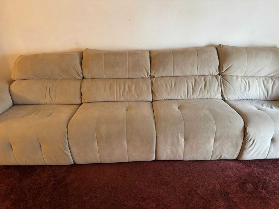 Vendo sofá beje com 2 assentos elétricos