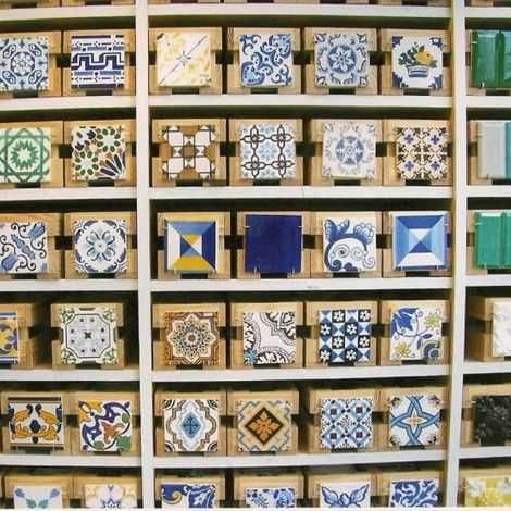 Vários azulejos, diferentes formas e cores + personalização: