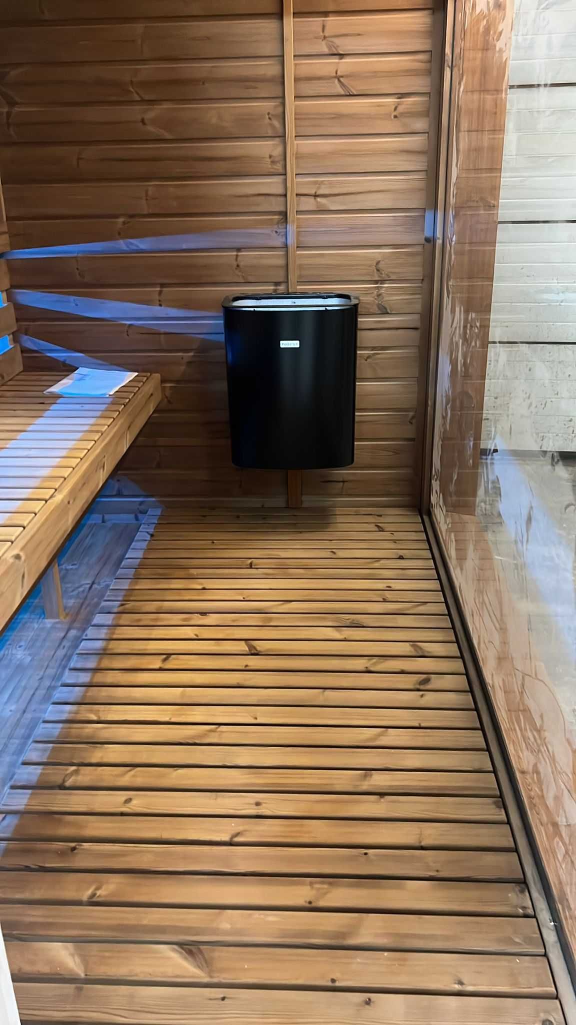 Modern Sauna Ogrodowa Bogato Wyposażona z Piecem Bania Ruska Domek
