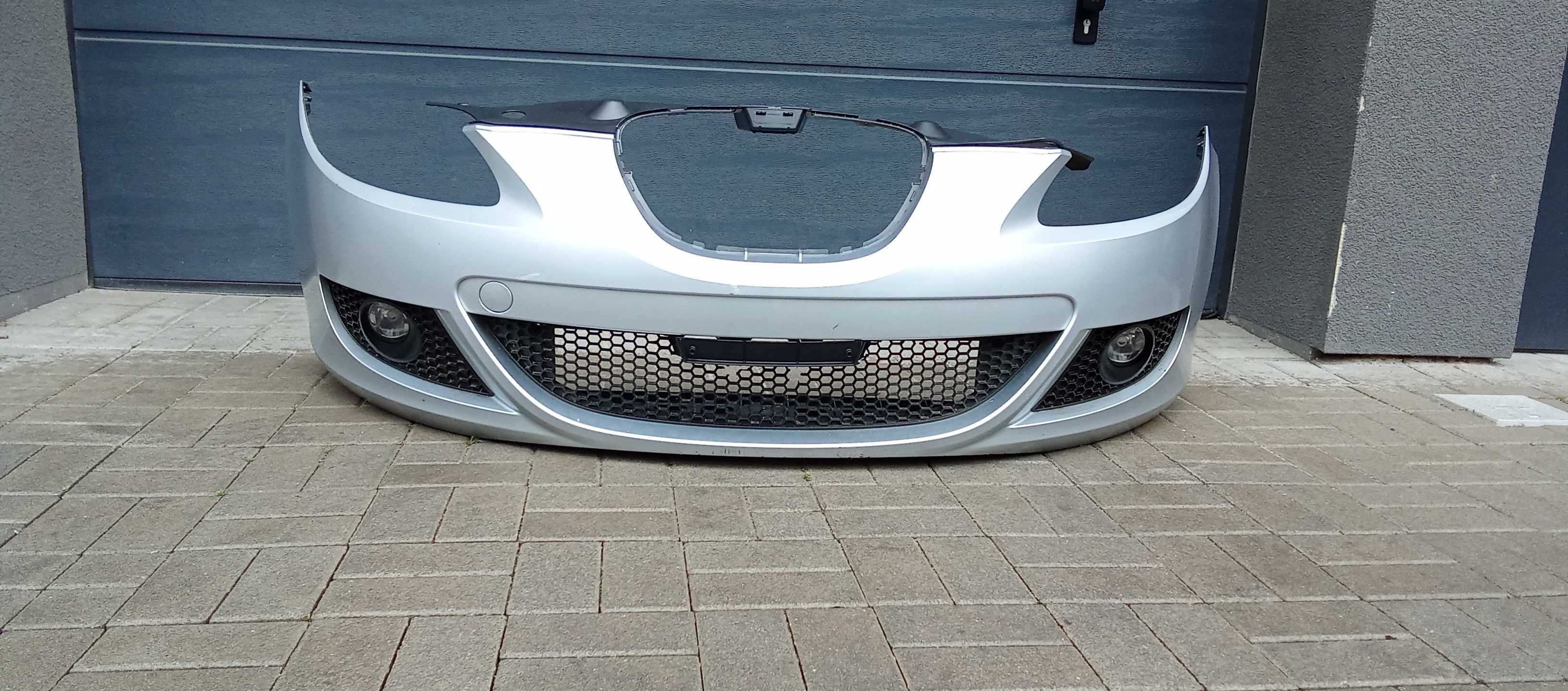 Zderzak Przód Przedni Zderzak Seat Leon II LS7Y Srebrny Zderzak Leon 2