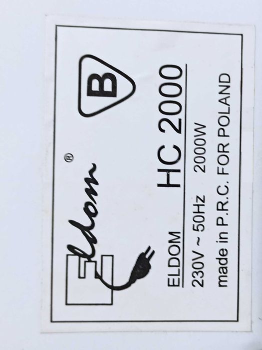 Grzejnik Konwertorowy na wczasy ELDOM HC-2000