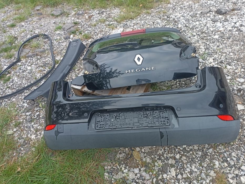 Megane 3 klapa tył TEGNE zderzak hatchback belka wanna pas tylny