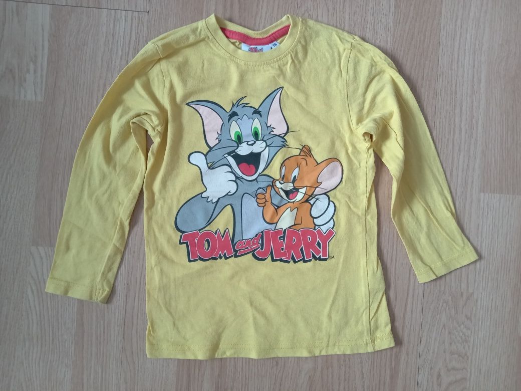 Żółta bluzka z długim rękawem Tom and Jerry 116