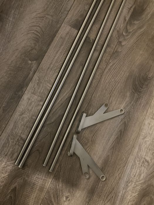 Metalowe Karnisze z ikea dwie sztuki
