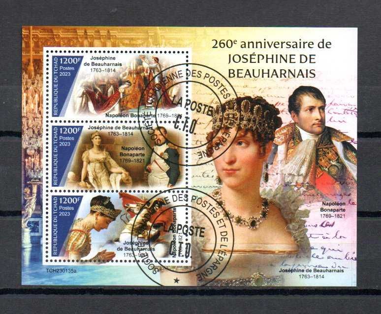 Znaczki Czad Napoleon , Józefina blok
