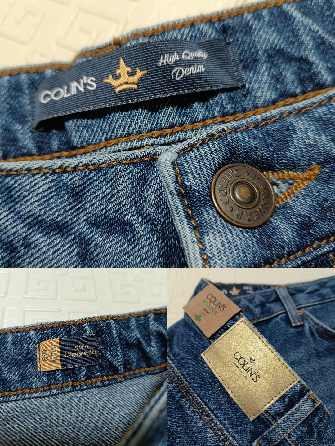 Стильные женские джинсы Colin's 891 Maya 30 р, синие джинсы L-XL