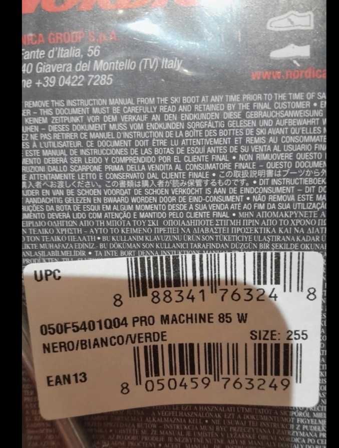 Prawie nowe Buty Narciarskie Nordica PRO MACHINE 85W