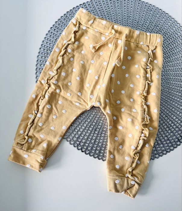 Komplet 74 kappahl body spodnie falbanki w kropki dziewczynka