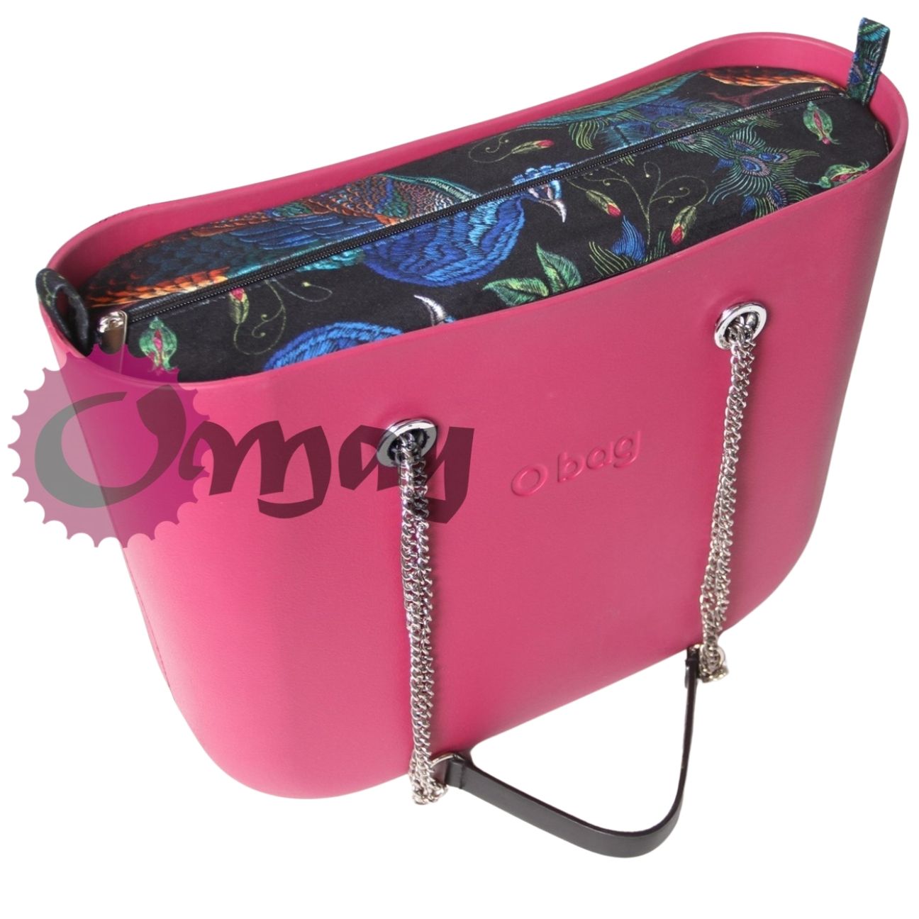 Elegancki organizer OBAG STANDARD czarny welur pawie velvet OMAY.PL