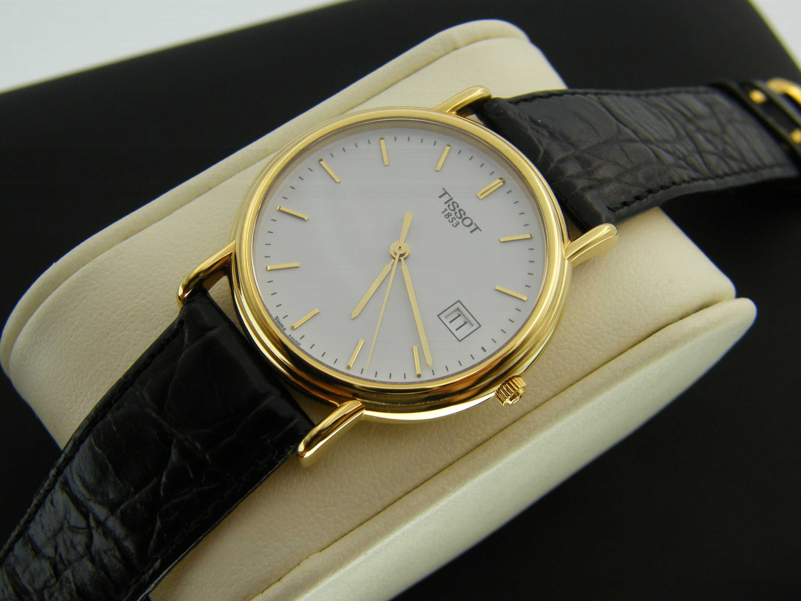 Tissot Gold Collection w 18k Złocie w Pełnym Komplecie