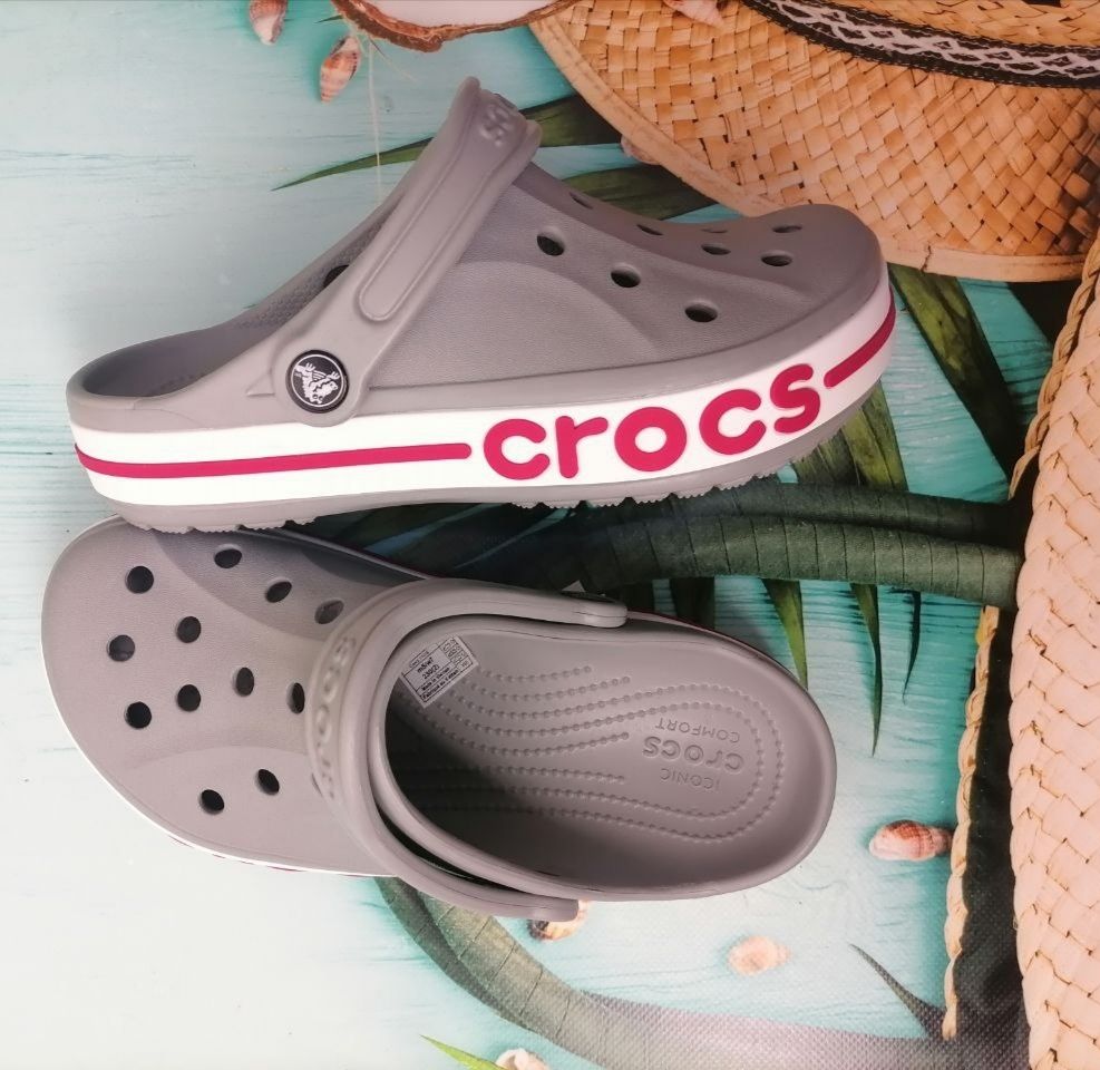 Жіночі крокси Crocs Bayaband сірі розпродаж