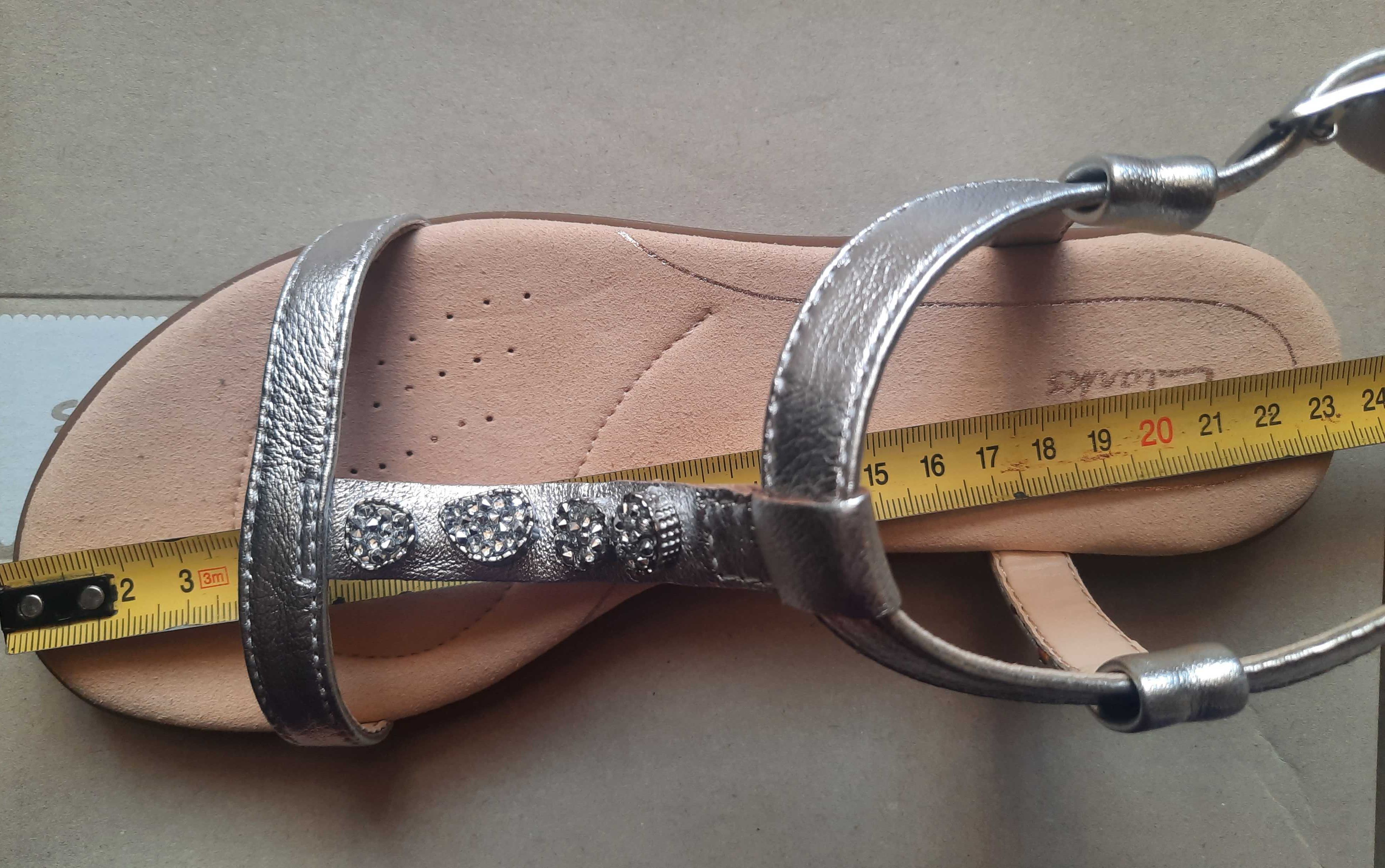 Новые красивые кожаные босоножки Clarks, женские сандалии, 35-37
