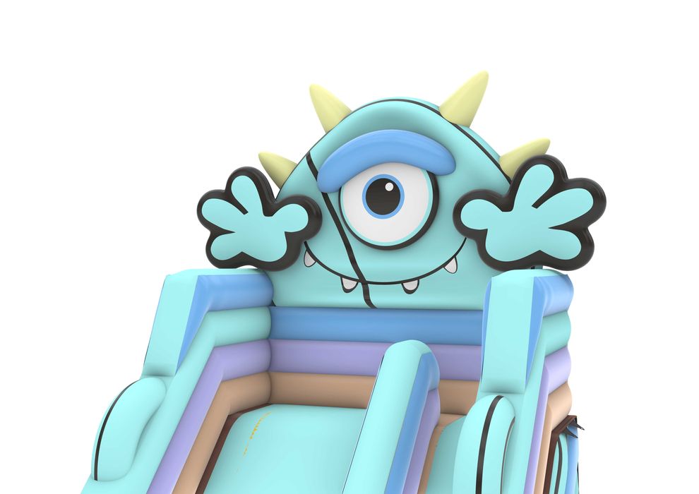 Zjeżdżalnia Dmuchana Dmuchany Plac Zabaw Trampolina 6,9 x 8,5 x 4,3 m