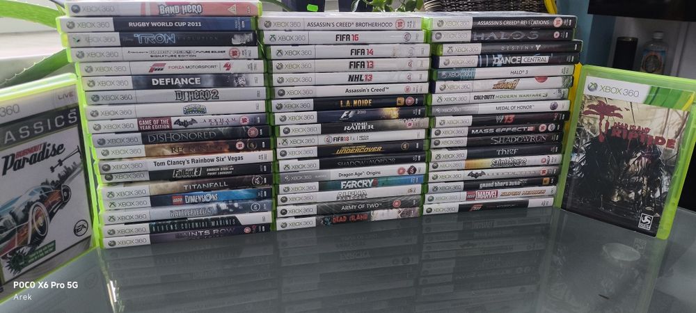 Xbox 360 Slim + Kinect + Dysk 500GB + 54 Gier - KOMPLET