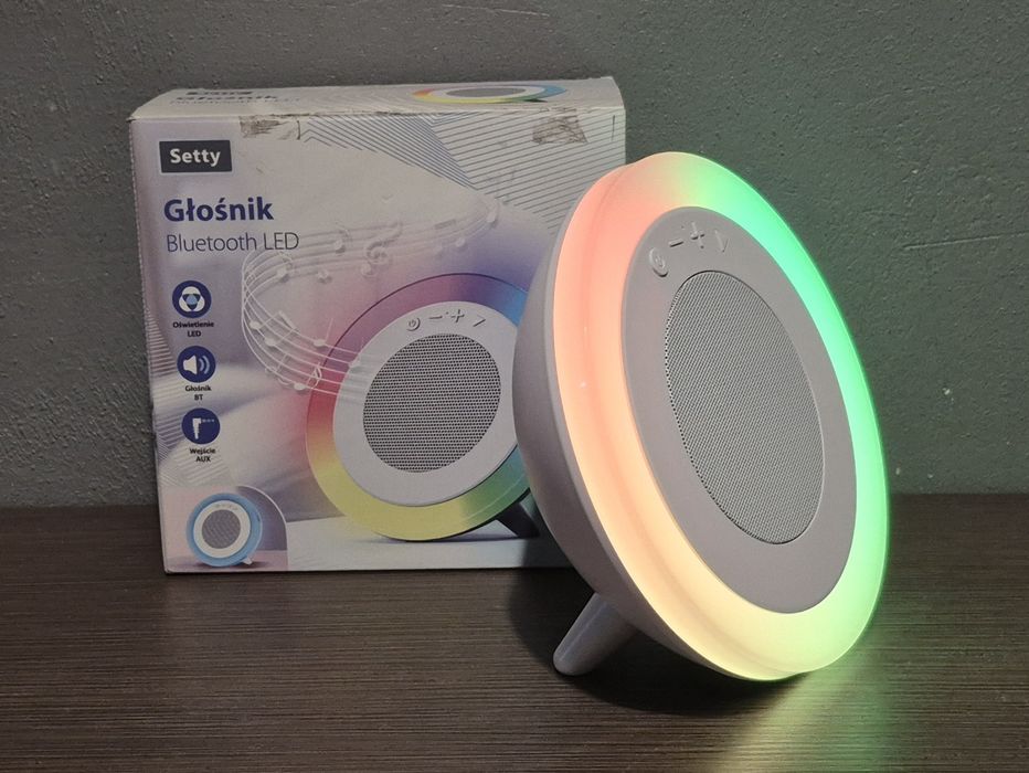 Głośnik Bluetooth LED SETTY Jak nowy!