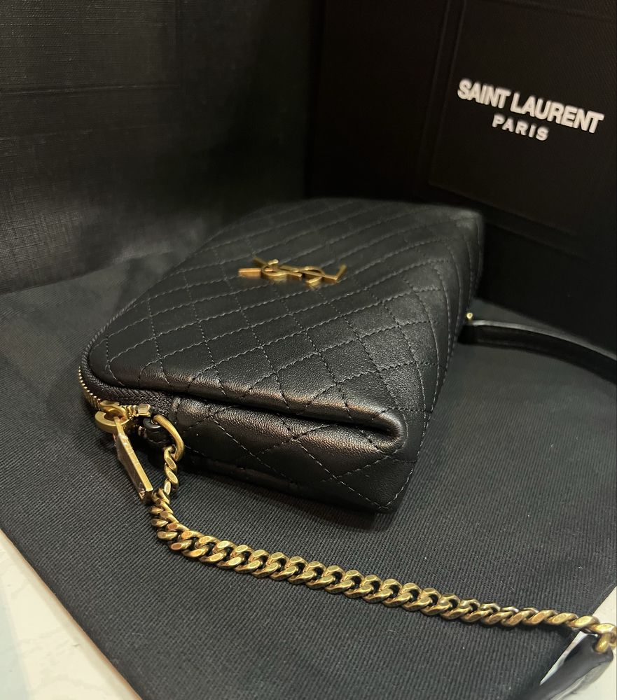 Сумка YSL Saint Laurent Gaby zippered lambskin Ив Сен Лоран Люкс