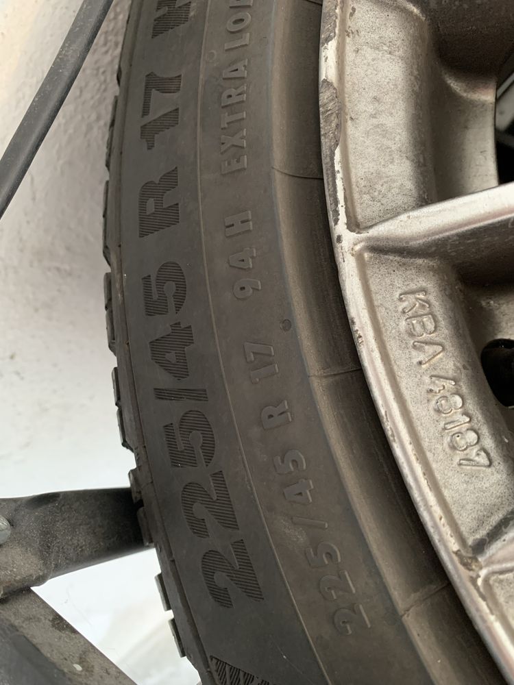 Komplet kół zimowych do vw 5x112 225/45/17