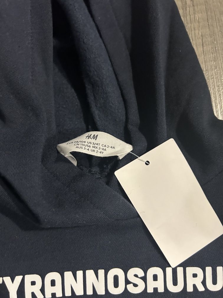Nowa bluza H&M rozmiar 98/104 z dinozaurem