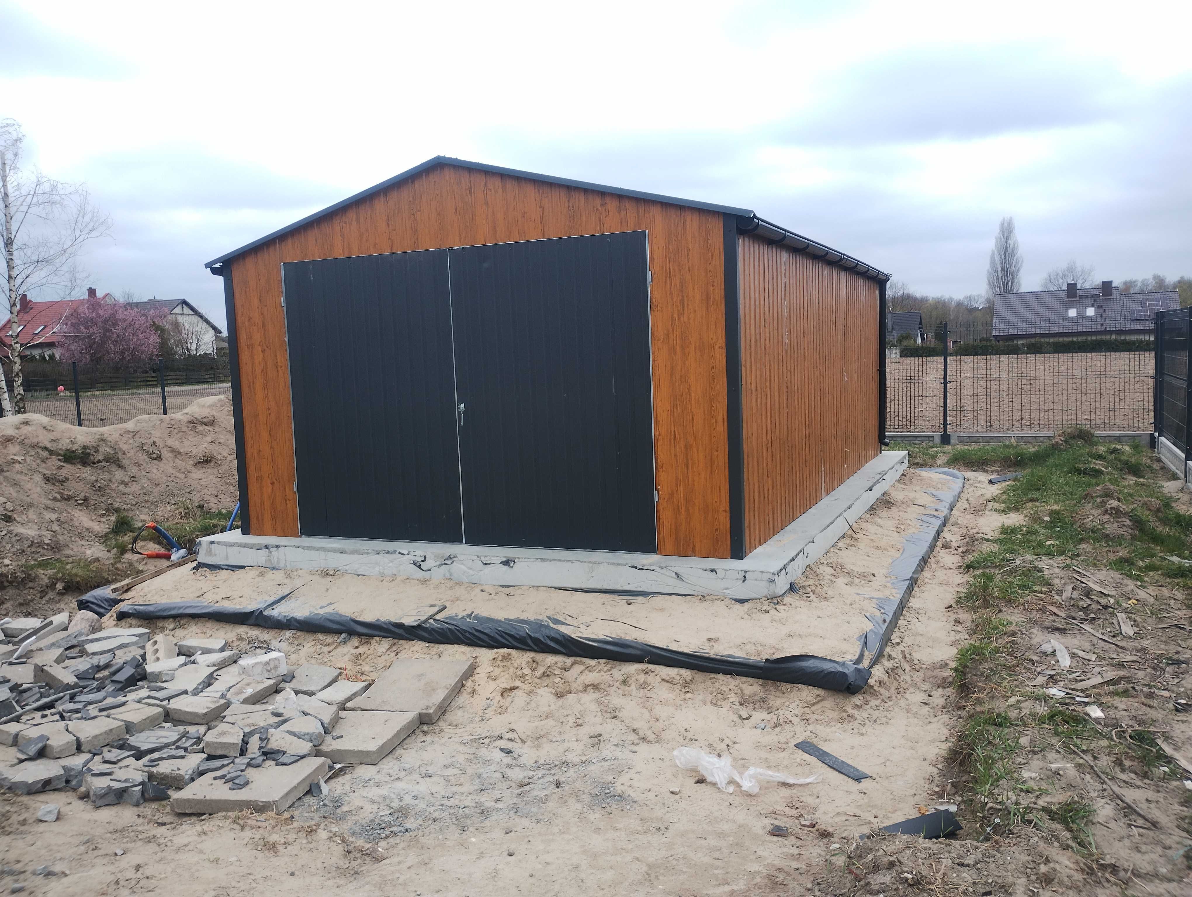 Garaż blaszany. Schowek. 4x6  Konstrukcja ocynkowana. 1 gat. Producent